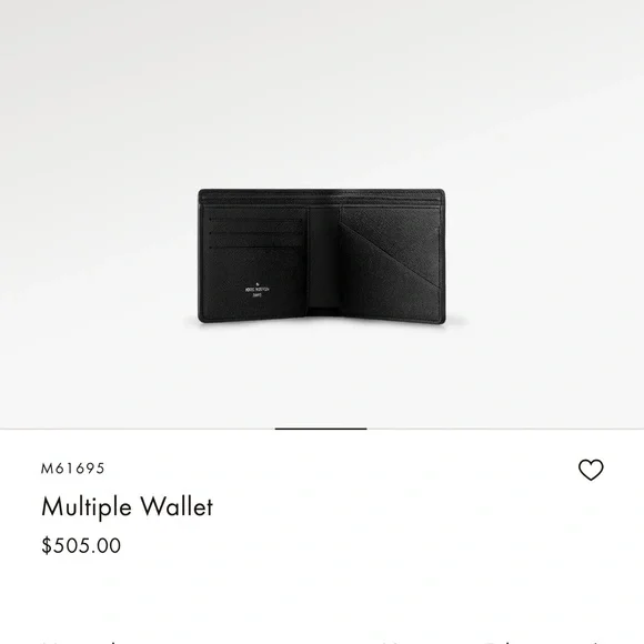Louis Vuitton monogram eclipse men’s multiple wallet BNWB